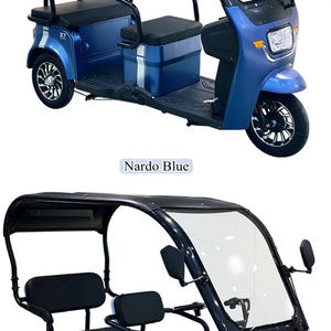 Tricycle électrique à trois roues pour passagers avec carrosserie ouverte, capacité de 3 passagers, autonomie de 60 km - Product Image 5