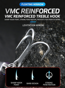 เหยื่อปลอมแบบจมน้ำช้า ชนิดมินโนว์ ขนาด 13 ซม./20 กรัม สำหรับตีไกล - Product Image 4