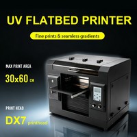 Imprimante à plat UV 30x60 CM avec tête d'impression DX7 pour des impressions fines et des dégradés fluides