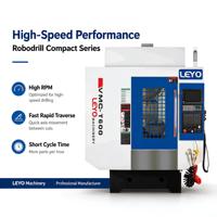 Centre d'usinage compact CNC LEYO T600 Robodrill, magasin d'outils haute vitesse BT30, production en série de petites pièces, taraudage, perçage