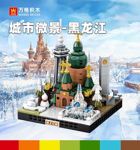 Micro-landscapes Scenic Areas Series Model Toys New Ornaments Assembling Urban for Children Gift <b>Building</b> <b>Blocks</b> Sets - Product Image 2
