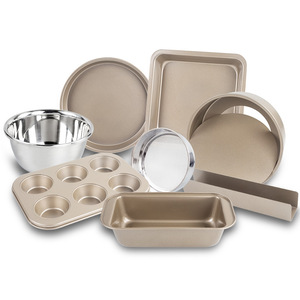 Cake Mold Round 8 Inch Carbon Steel Non-Toxic Oven Safe Baking Pan For Home Use - Product Image 3