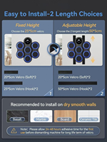 Nouveaux produits RS, idée de machine de boxe musicale électronique murale intelligente personnalisée de haute qualité, dernier modèle, matériau PU, LED