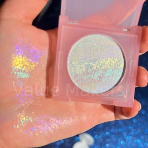 Imprima su propio logotipo Ultra suave holográfico Duochrome Highlighter <span class=keywords><strong>bronceador</strong></span> polvo prensado maquillaje facial brillo al por mayor - Product Image 1