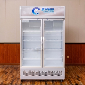 Refrigerador Comercial para Supermercados, Refrigerador <span class=keywords><strong>de</strong></span> Exhibición con Enfriamiento por Aire para Bebidas, <span class=keywords><strong>CocaCola</strong></span>, Pepsi y Otras Bebidas - Product Image 2