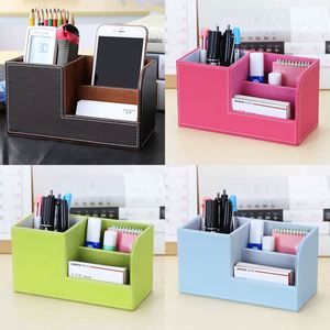 Custom Logo Business Card <b>Pen</b> Holder Desktop Storage <b>Box</b> Pu Leather Office Desk Organizer for for Corporate Event - Product Image 6