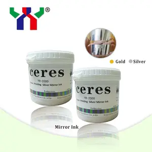 2019 Ceres Specchio di Inchiostro Per Stampa Dello Schermo Oro Argento Foshan Fornitore MOQ 1KG