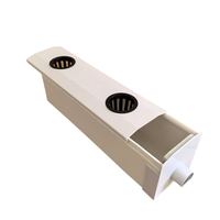 Système de culture hors-sol pour chou et laitue, canal NFT en PVC de qualité alimentaire, irrigation automatisée par solution nutritive, culture hydroponique