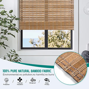 الأكثر مبيعًا ظلال خيزران خشبية بدون أداة سهلة التركيب للدراسة في المطبخ والفناء - Product Image 2