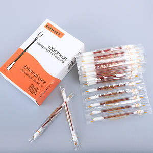 Desechable 50Pcs Iodophor Bastoncillos de algodón Yodo Hogar Desinfección al aire libre Herramienta de emergencia - Product Image 3