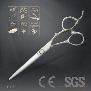 SY-60 6Inch Thép Nhật Bản 440C Barber Shears Cắt Tóc Shears Tóc Beauty Shears Làm Tóc Kéo Nhà Máy - Product Image 2