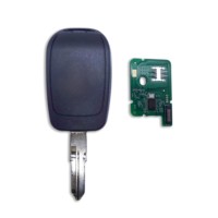 Clé de voiture à distance 2 boutons 433Mhz PCF7961M 4A Chip pour Renault Dacia Logan Lodgy Dokker Duster Trafic Clio Master avec lame HU136