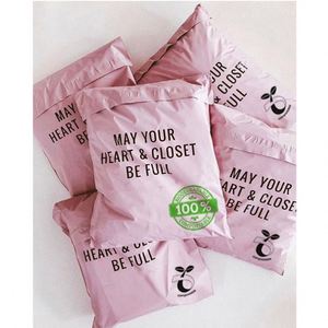 Custom Biodegradable <b>Compostable</b> Poly Self-adhesive Shipping Mailers Eco-Friendly Packaging for Shoes & Socks Strong Adhesive - Product Image 3