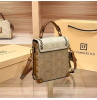 Sac à main vintage pour femme, style bandoulière, imperméable, doublure PVC avec fermeture éclair, sacoche de téléphone durable et portable