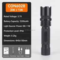 Lampe torche anti-explosion étanche IP68, lampe à main LED rechargeable pour l'éclairage de sécurité dans les usines chimiques et les mines