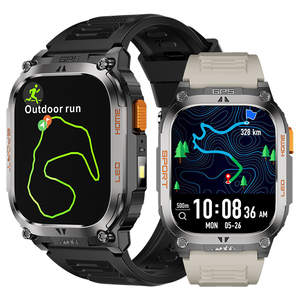 Montre connectée QX18 avec positionnement GPS, lampe torche LED, boussole, batterie 630 mAh, suivi de la <span class=keywords><strong>santé</strong></span>, tracker de fitness en plein air - Product Image 1