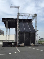 Sistema de Truss de Aluminio Soldado con Pernos, Exhibidores de Escalera Plateados Modulares para Escenario/Concierto/Iluminación/Stand de DJ