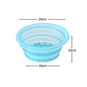 Bassin facial pliable en silicone pour bain de glace, avec plateau à glace intégré, pour la thérapie par immersion froide et le raffermissement de la peau - Product Image 6