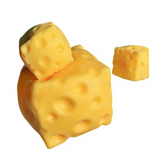 10cm/6cm/7cm TPR Cheese Squishy Moldable Stress Relief Slow Rebound Toy - Product Image 1