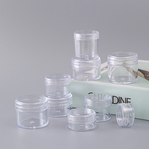 Tarros cosméticos redondos transparentes MPS de 5ml-50ml para cremas, lociones y uso en viajes - Product Image 1