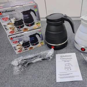Bouilloire pliable portable Hoffmans 0,6 L Afrique 600 W, mini <span class=keywords><strong>chauffe</strong></span>-eau <span class=keywords><strong>de</strong></span> voyage avec <span class=keywords><strong>corps</strong></span> en silicone pour cafetière, cadeau - Product Image 1