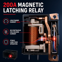 Interrupteur de déconnexion de batterie à télécommande 12V 24V avec affichage de la tension pour voiture, camion, camping-car, bateau HT-6200Q