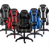 Chaise de jeu ergonomique à dossier haut de style moderne, confortable, en cuir PU, pivotante, pour usage domestique, vente en gros
