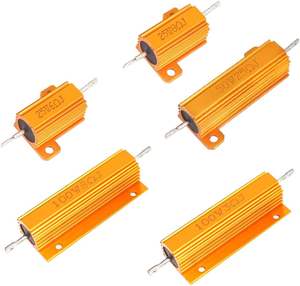 Résistances de puissance en aluminium, 10 pièces, 25W 6 8Ohm, <span class=keywords><strong>50W</strong></span> 25Ohm, 100W <span class=keywords><strong>8</strong></span> 3Ohm, résistances bobinées en aluminium - Product Image 4