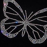 Strass en verre à 12 facettes, ronds, à dos plat, personnalisables avec logo et motif DIY, pour vêtements, sacs, chaussures, avec application thermocollante
