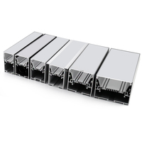 Vente en gros usine : Plus de 500 types de profilés LED en aluminium noir et argent en forme de U avec couvercle PC laiteux