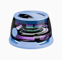 Cadeau d'entreprise promotionnel, solaire portable, alimenté par DC 1.3, pour haut-parleur V2.0, autonomie de la batterie de 15 à 20 heures, support de téléphone LED RGB, radio FM