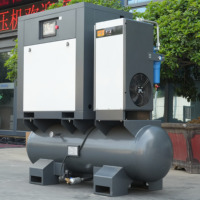 Compresor de Aire de Tornillo de 22KW, 16 bar, Estacionario, Alimentación CA, Tipo 4 en 1 para Corte Láser