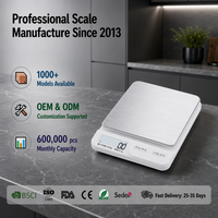 Balanza Electrónica de Alta Precisión, 3 kg, Precisión de 0,5 g, para Joyería, Repostería y Cocina, Diseño Delgado de Acero Inoxidable, Pantalla LCD Retroiluminada, Portátil