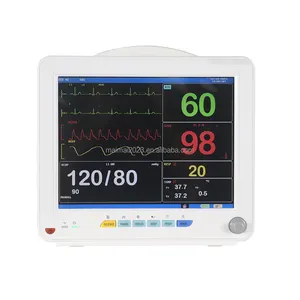 Ambulancia Icu de 12 pulgadas a color Tft Display Alerta de advertencia Equipo de monitoreo de hospital Monitor de signos vitales