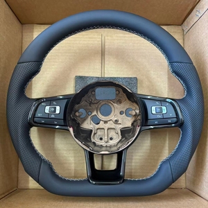 Volante de Cuero para Volkswagen VW <span class=keywords><strong>Golf</strong></span> <span class=keywords><strong>5</strong></span> <span class=keywords><strong>Golf</strong></span> 6 <span class=keywords><strong>Golf</strong></span> 7 7.<span class=keywords><strong>5</strong></span> MK 6 <span class=keywords><strong>MK7</strong></span> 7.<span class=keywords><strong>5</strong></span> <span class=keywords><strong>GTI</strong></span> GTD GTE R Polo Tiguan DSG Passat Scirocco - Product Image 2