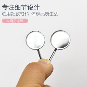 Stainless steel dental endoscope, dental mirror, oral material examination <b>tool</b>, plano endoscope handle - Product Image 3