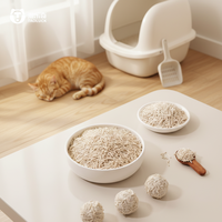 2026 <strong>Best</strong> <strong>Selling</strong> 1.5mm Super Premium Strong Clumping Eco-Friendly Peach Scent Tofu Cat Litter with Pea Fiber & Corn Starch