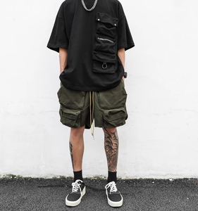 <span class=keywords><strong>Rabal</strong></span> OEM ODM Pantalones cortos de verano Hombres Logotipo personalizado 100% Algodón Logotipo Impresión Bolsillo lateral Pantalones cortos de carga - Product Image 1