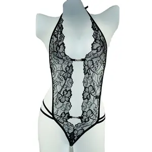 Ensemble de Lingerie en dentelle pour femmes, sous-vêtements Sexy, lingerie avec menottes, string G, ceinture, nouveau Design européen