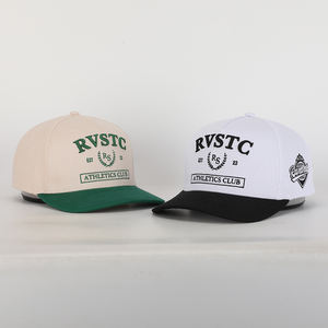 BSCI OEM Toptan Özel Nakış Logolu Unisex Düz Gorros, Düşük Minimum Sipariş Adedi 5 Panel Boş Baba Şapkaları, Erkek Kadın Ucuz Pamuklu Beyzbol Şapkası - Product Image 2