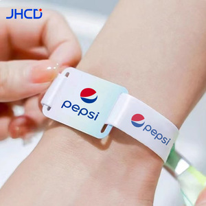 <strong>Factory</strong> Price <strong>Custom</strong> Cheap RFID Woven <strong>NFC</strong> <strong>Wristband</strong> for Ticket Festival Event Concert Entry Woven <strong>Wristband</strong> - Product Image 4