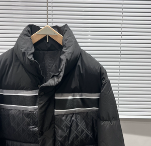 Chaqueta de Plumón Gruesa para Hombre, Estilo Europeo, Moderna, con Cuello Alto, Parches de Cinta y Jacquard, Nueva Colección de Invierno - Product Image 4