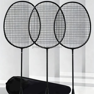 Raqueta de Bádminton de fibra de carbono suave con logotipo personalizado más vendido <span class=keywords><strong>Material</strong></span> de eje de origen duradero técnicas tejidas - Product Image 3