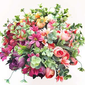 Vente en gros de bourgeons d'orchidées artificielles à tige unique, 7 têtes, fleurs artificielles pour mariage, décoration florale pour la maison - Product Image 1