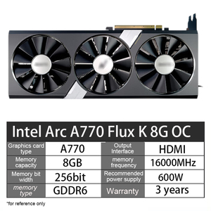การ์ดจอ A770 Flux K 8GB OC GPU GDDR6 สำหรับพีซี ลดราคาสุดฮอตประจำปี 2023 A770 Flux A770 Flux 2023 ลดราคาสุดฮอต A770 Flux K 8GB OC GPU GDDR6 P - Product Image 2