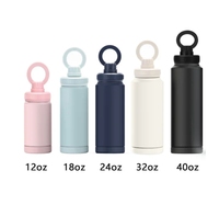 Bouteille d'eau de sport à double paroi thermique en acier inoxydable Magsafe avec support magnétique pour téléphone portable pour salle de sport, fitness, vente en gros