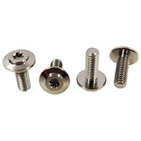Vis en titane GR5 M6*16mm à tête parapluie Torx interne, vis à tête disque Torx interne de haute qualité, offre spéciale