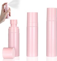 Flacons pulvérisateurs vides en plastique rose bébé 60ml 80ml 100ml pour brume fine, visage, cheveux, toniques, sérums hydratants, parfums