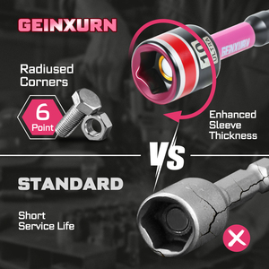 Nhà Máy cung cấp từ NUT điều khiển thiết lập SAE Metric ổ cắm Adapter Hex khoan bit DIY lớp tùy chỉnh OEM Hỗ trợ màu sắc mã hóa - Product Image 6