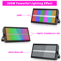 200W RGBW 768LED mur lavage lumière stroboscopique DMX scène DJ faisceau lumière fête spectacle lumière